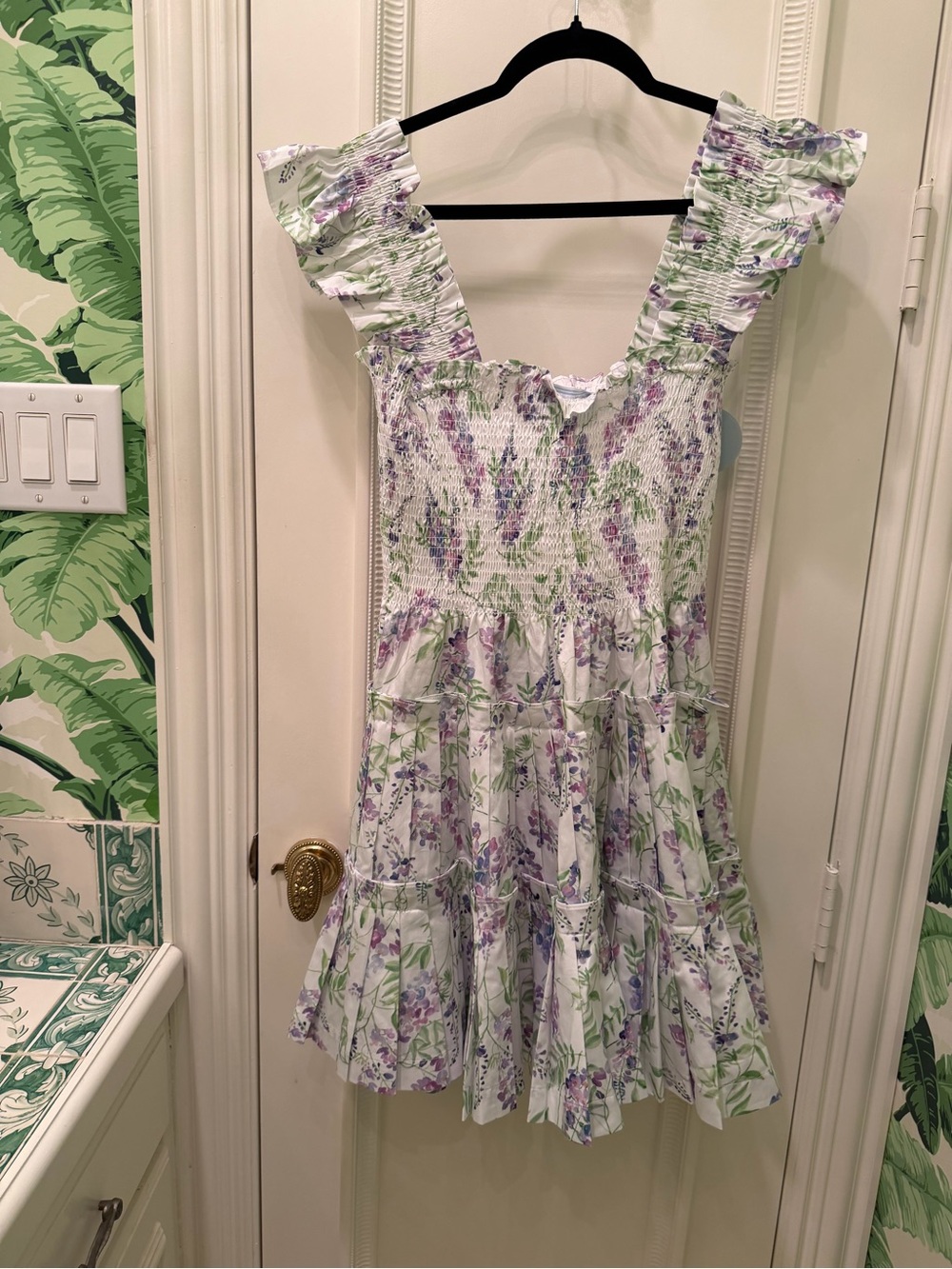 NWT Hill House Charlotte Nap Dress Wisteria Floral Print Size XL - Picture 8 of 9